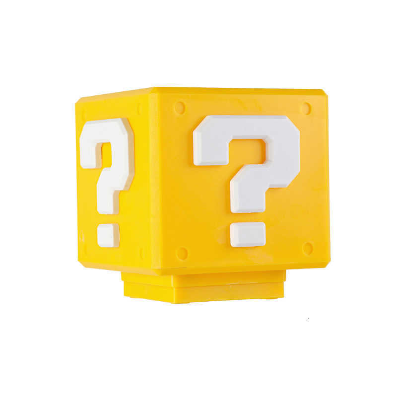 Super Mario Question Mark Sound Charging Atmosphere Lamp Desktop Ornament Sensor Pat Night Light ddmythur