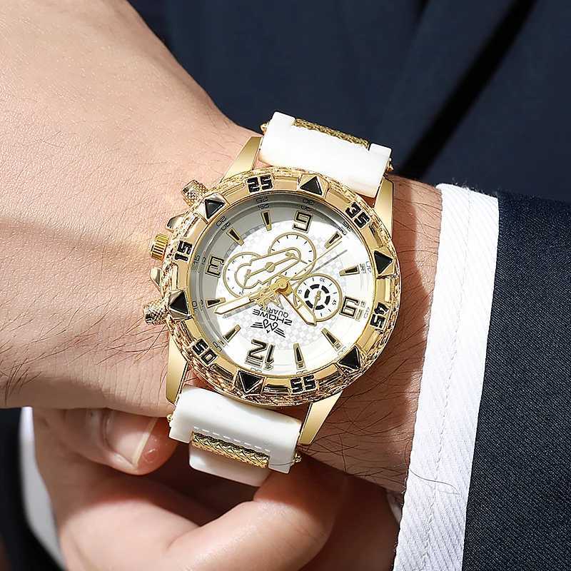 1pc Casual Mens Watch Fashion Silicone Sports Quartz Watch as Boyfriends Birthday Gift W250718