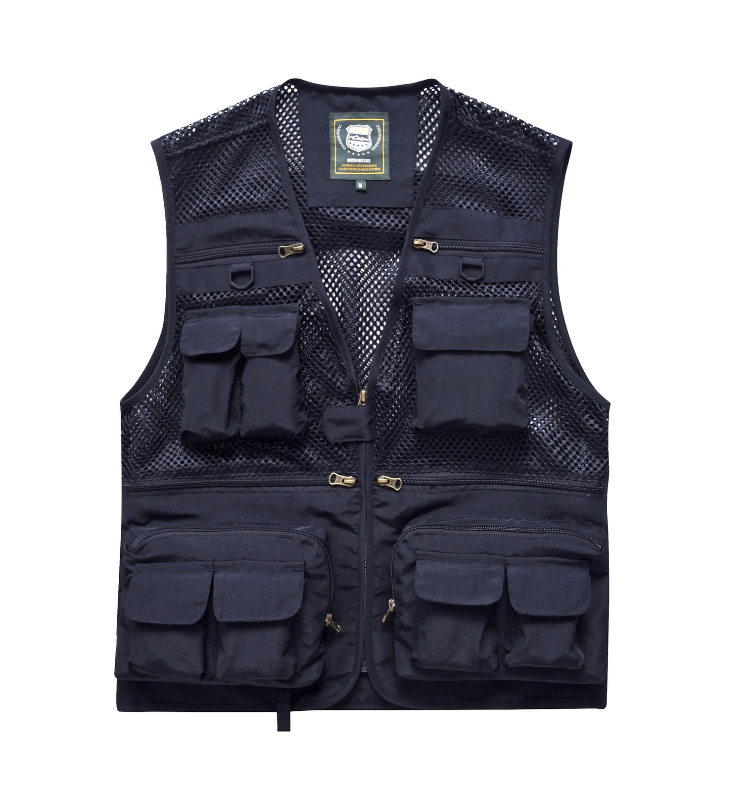 2024 Outdoor multi pocket vest pography fishing mens camisole mesh thin jacket Loose in summer 250707