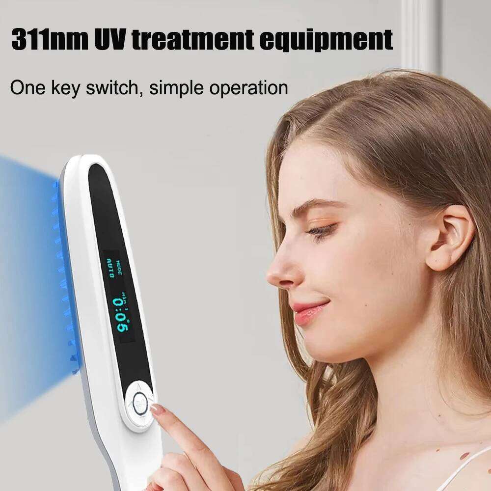 Professional 311nm UVB Narrow Band Phototherapy Lamp, Portable Home Use Light Therapy Equipment for Skin Treatment