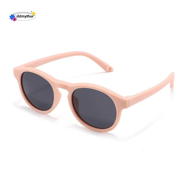 Boys Girls Baby Eyewear UV400 Small Round Polarized Kids Sunglasses Silicone Flexible Safety Children Glasses ddmythur Z260305