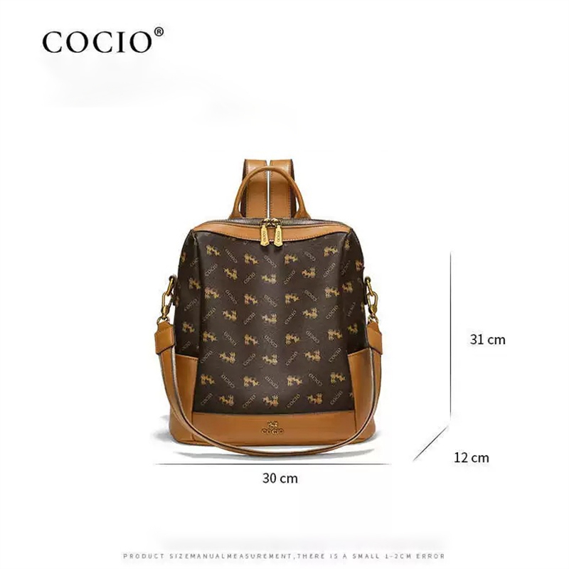 COCIO designer Hot selling new letter printed backpack with large capacity fashionable and casual backpack