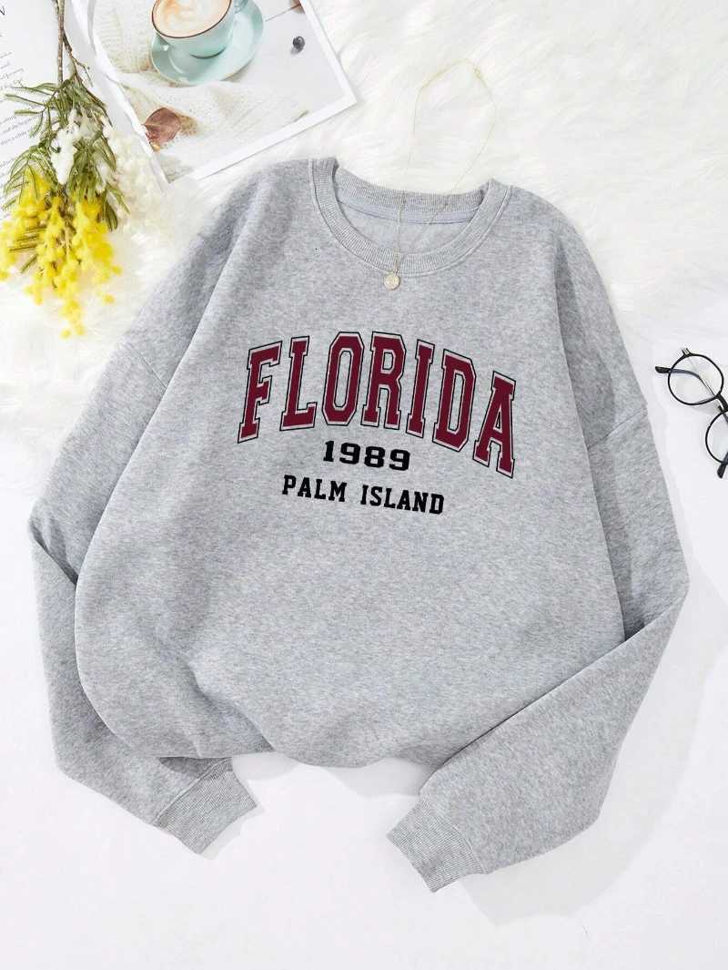 Fashion Woman Sweatshirts New York Brooklyn Letter Prints Pullovers Casual Crewneck Oversize Hoodies Fleece Warm Female Clothes Z250719