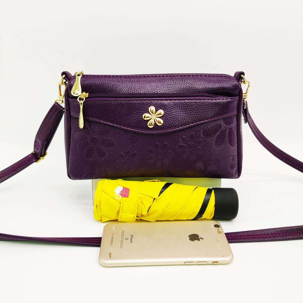 daiouya summer new fashion trend embossed large capacity single shoulder crossbody bag for middleaged and elderly women