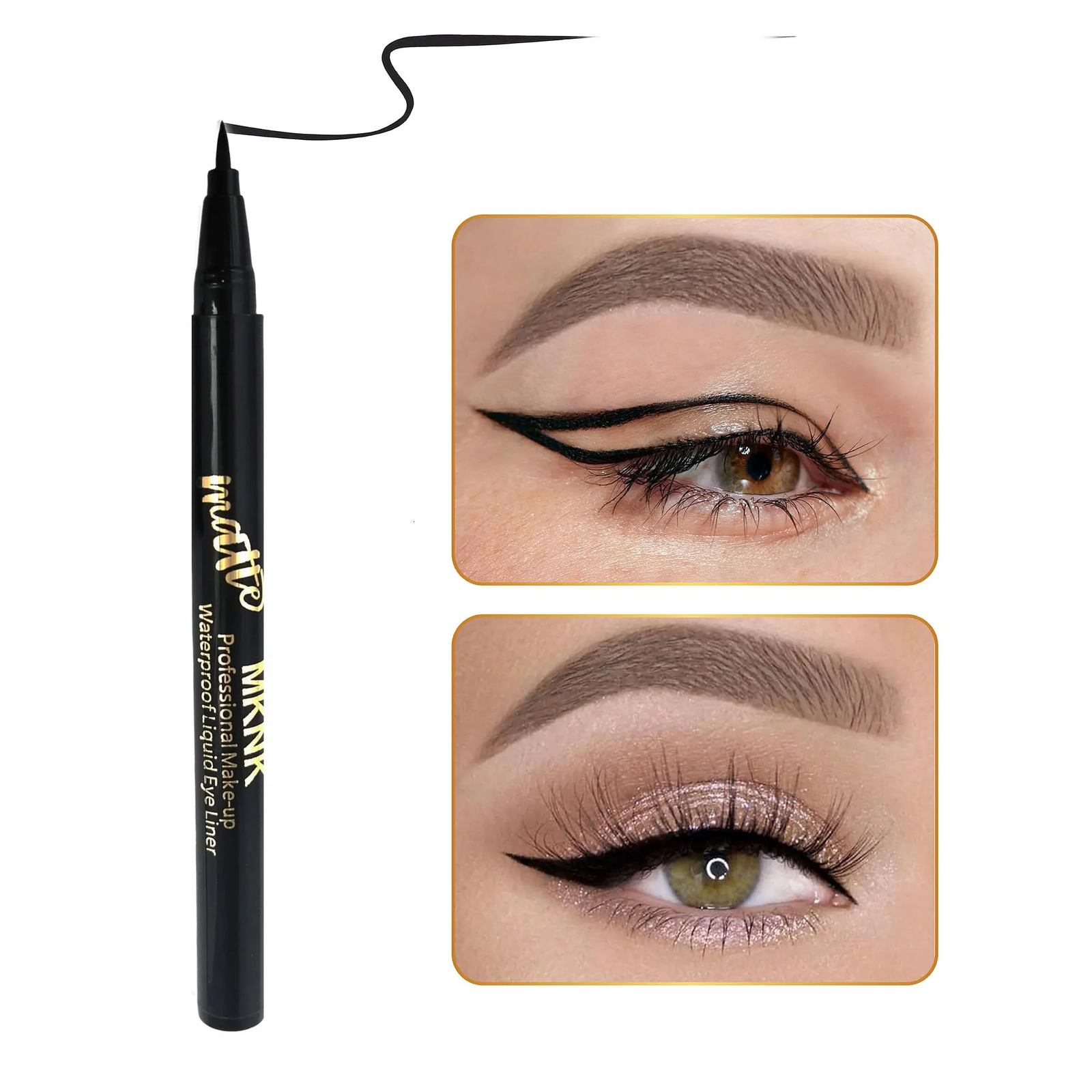 Liquid Eyeliner Pen Long Lasting Waterproof Smudge Proof Eyeliner Pen Makeup For Party And Halloween For Music Festival 250716