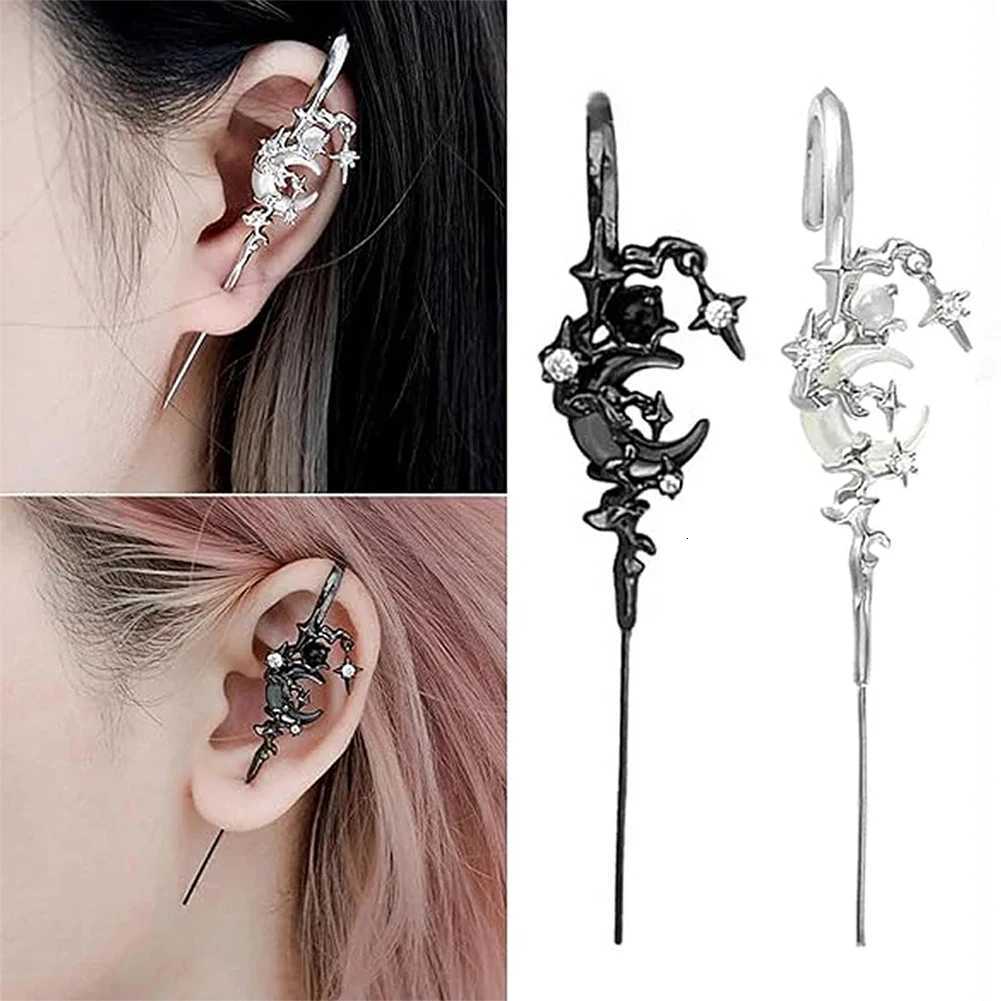 Fashion Charming Ear Jewelry Delicate Moon Ear Hook Piercing Earring Hooks For Women Wedding Birthday Daily Jewelry Accessories XJ250718