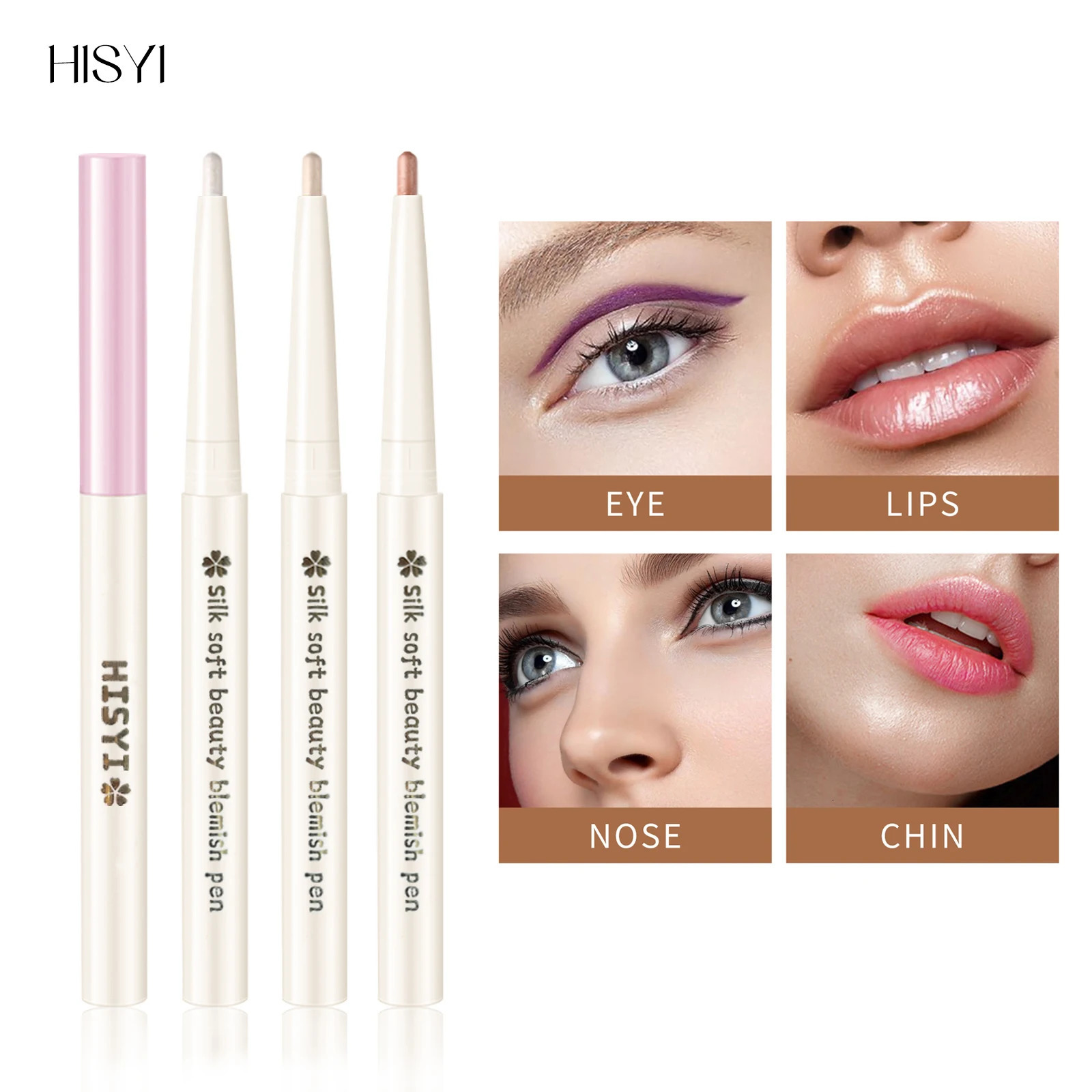 HISYI Two-In-One Lying Silkworm Pen Brightens down Waterproof Sweat-Proof Non-Smudge High-Light 3D Liquid Eyeliner Pen 250717