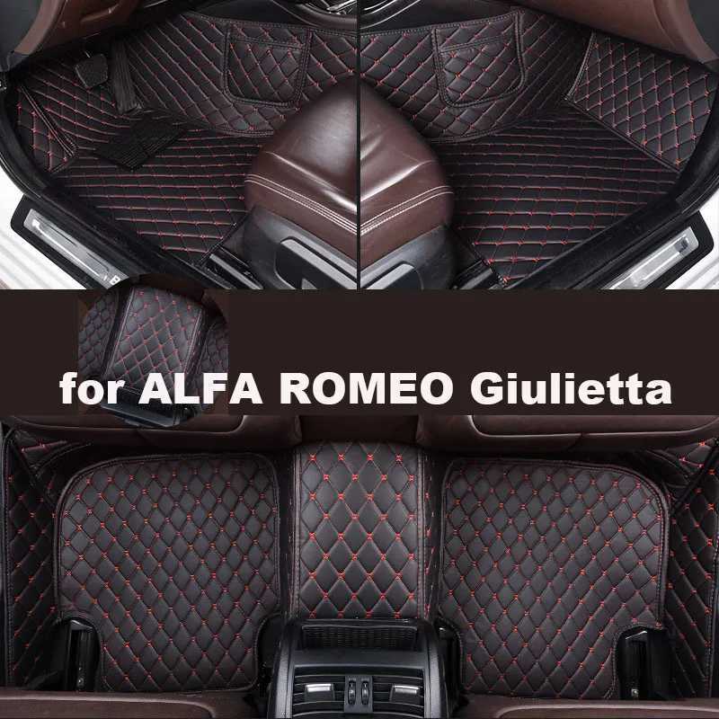 Autohome Car Floor Mats For Alfa Romeo Giulietta 2014-2016 Year Upgraded Version Foot Coche Accessories Carpets Customized S25719