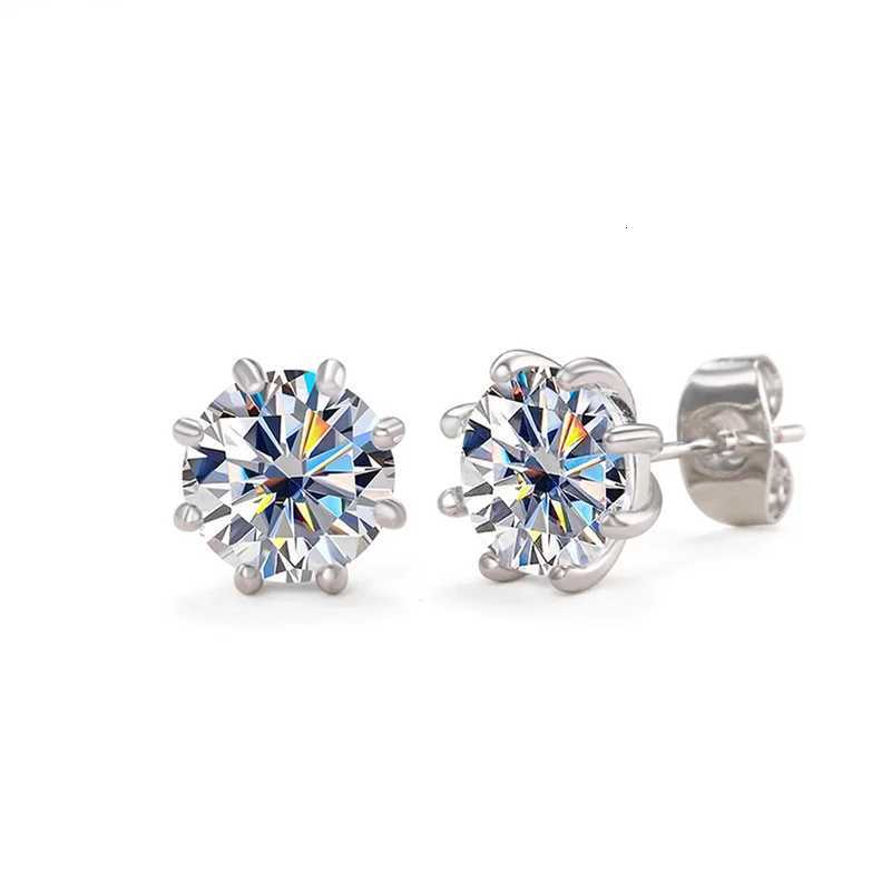 80s Fashion Versatile Female Cubic Zirconia Stud Earrings High Quality Silver Color Ear Piercing Earrings Women Jewelry Bulk XJ250718