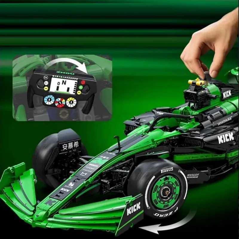 Technical KICK SAUBER F1 C44 Sports Model Car Set 1 8 Racing Car Kits Model 2553PCS Building Blocks Car Lovers Muscle Car Fans R250718