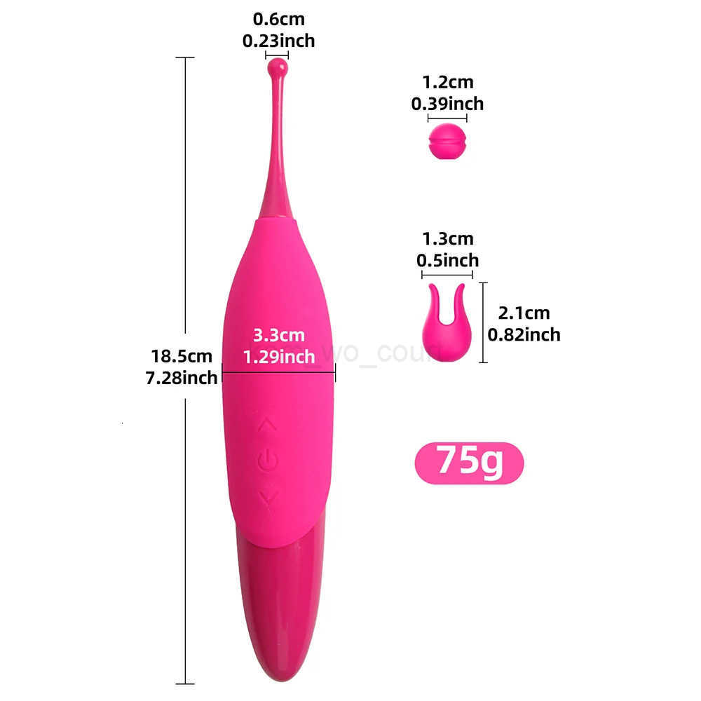 Female Sex Toy Vibrator Powerful Vibration Deeldo Dildo Clitoris Nipple Teasing Vaginal Stimulator Couple Adult Supplies Sexshop M250719