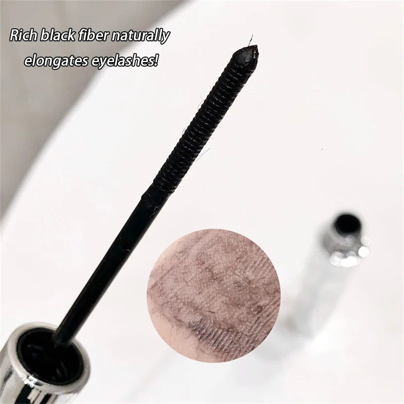 Silver Silk Fiber Matte Mascara Makeup Ultra-Fine Brush Lengthens Eyelashes Waterproof Fast Dry Eyelash Extension Mascara Makeup 250717