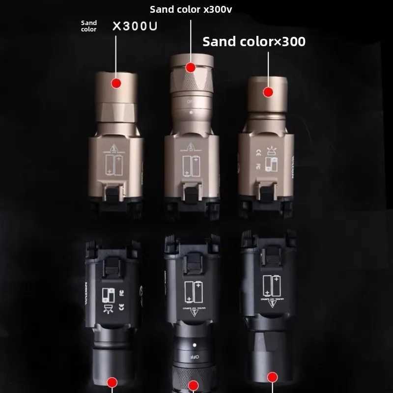 Tactical Surir Sty X300U X300 Ultra X300U-A Flashlight for Pistol Light Airsoft Helmet Light Weapon Torch Strobe 800 LumensXJ250718