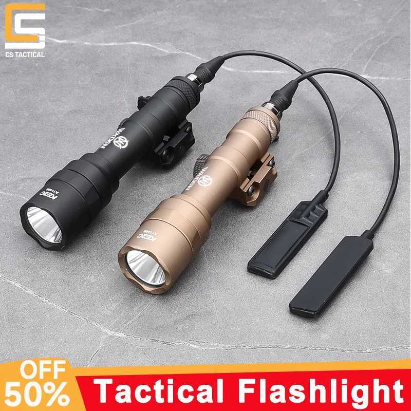 WADSN SF M600 M600C M600U Airsoft Powerful Flashlight Hunting Torch Scout Rifle Weapon D Light Fits 20mm Picatinny Rail XJ250718