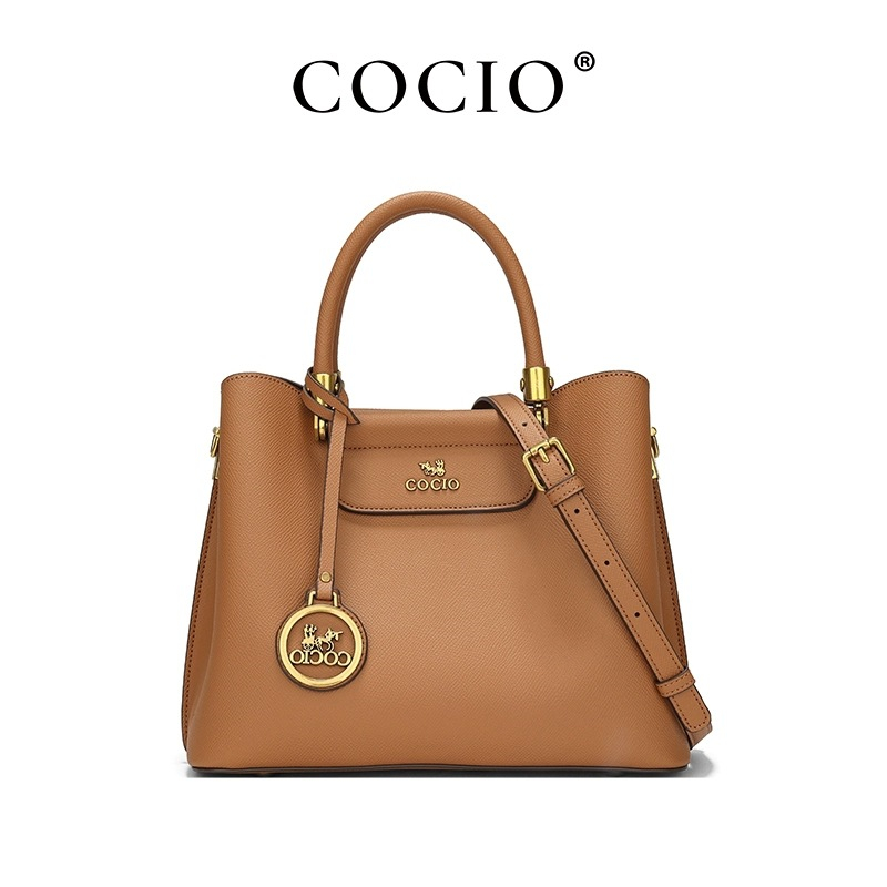 COCIO designer Shoulder Bags High end leather large capacity portable tote bag fashionable versatile crossbody bag