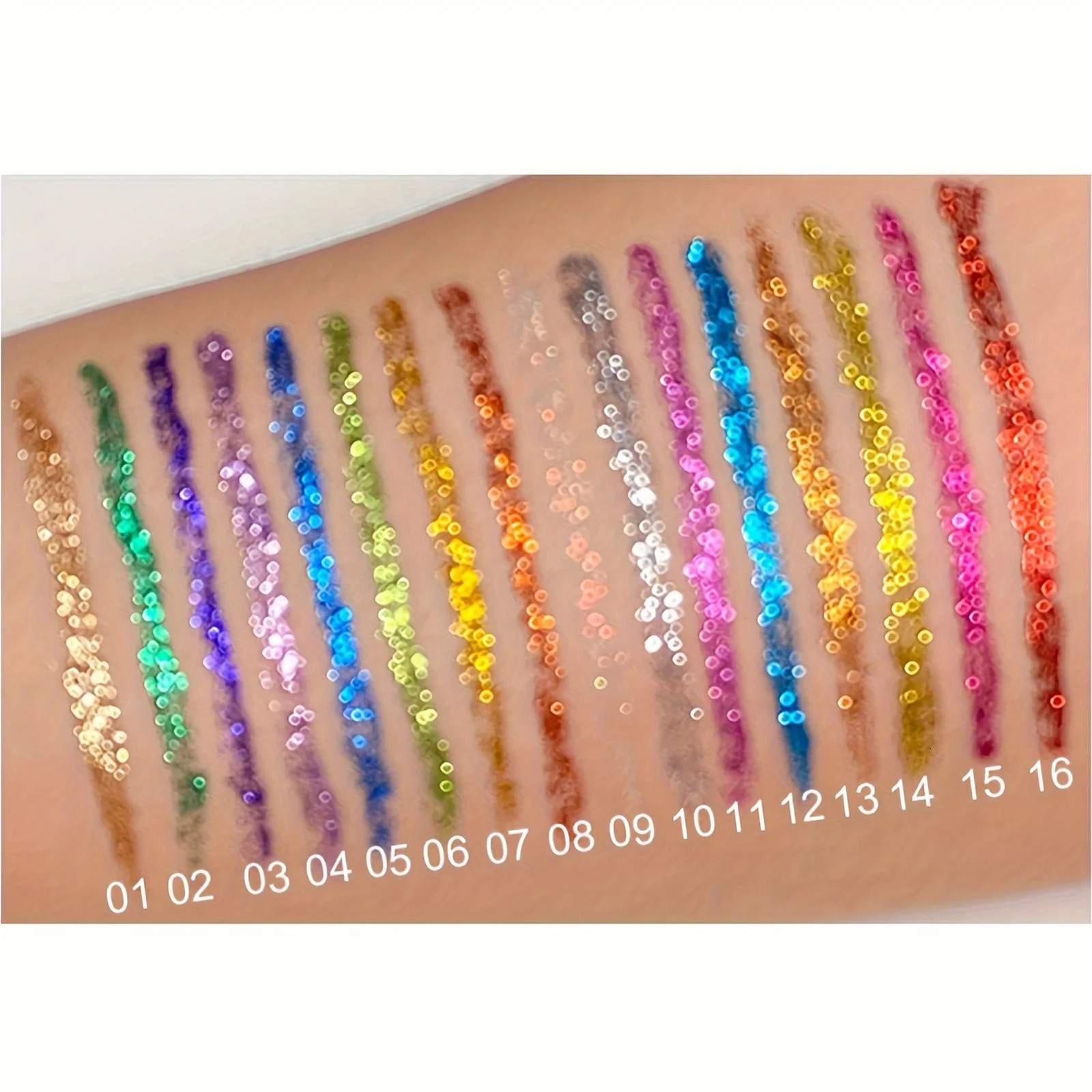 Long-Lasting Liquid Eyeliner Pen - Shimmer in Silvery Green Blue | Waterproof Smudge-Proof Makeup 250717