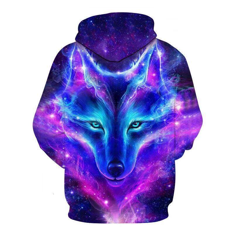 Animal Wolf 3D Printed Hooded Sweatshirts Men Women Fashion Casual Oversized Pullover Hip Hop Haruku Streetwear Hoodies