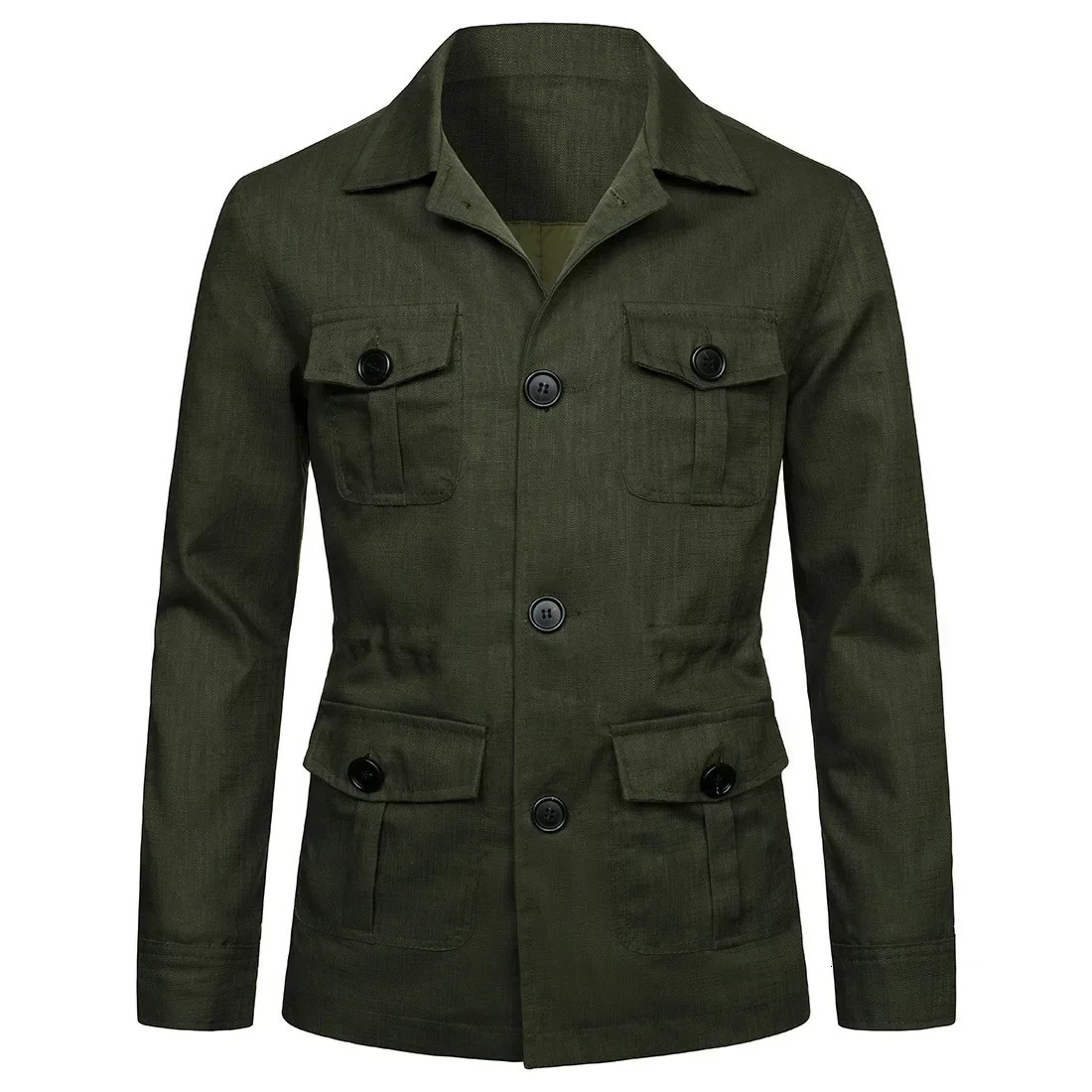 Coat Men Jackets Turn Down Collar Coats Full Sleeve Casual Regular Splice Single Breasted Jacket Pockets Solid Autumn Winter 250716
