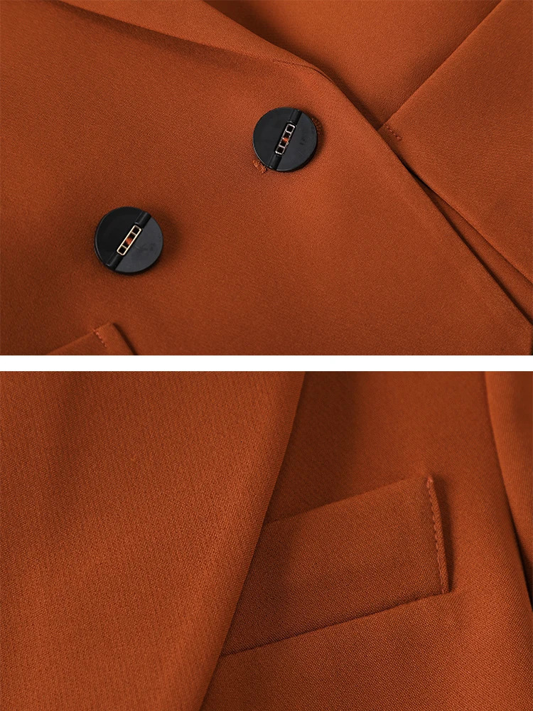 Fashion Ladies Pant Suit Formal Women Office Business Work Wear Blazer And Trouser Beige Black Khaki 2 Piece Set With Pocket 250715