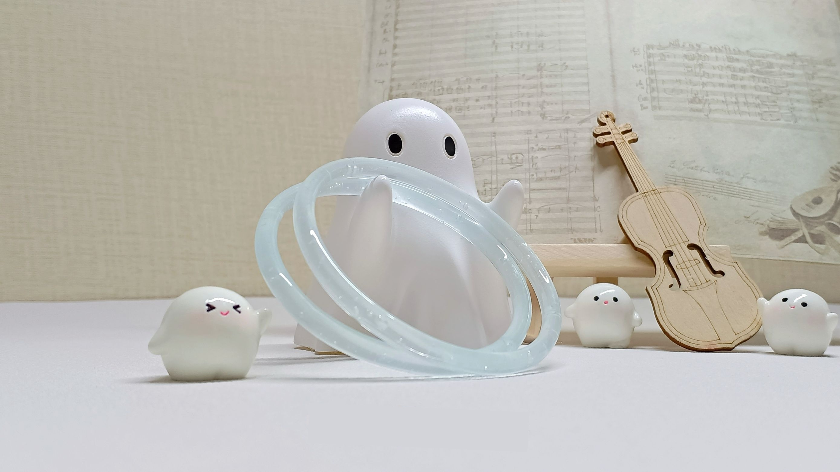 Xiling Original Design "Jingling Bells, Clear Sky" Glazed Glass Artistic Jewelry