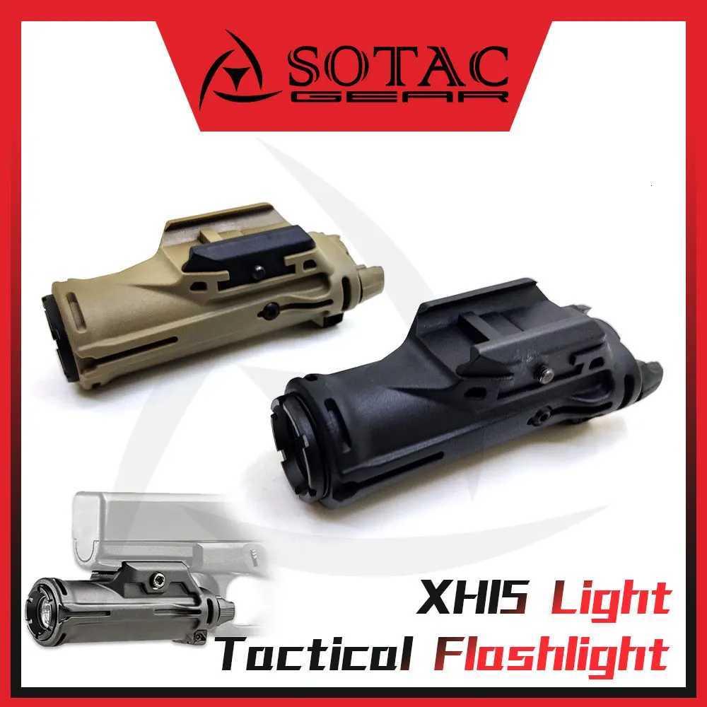 Tactical XH15 Scout Light White D Outdoor Weapon Flashlight XH15 Hunting Accessories SOTAC GEARXJ250718