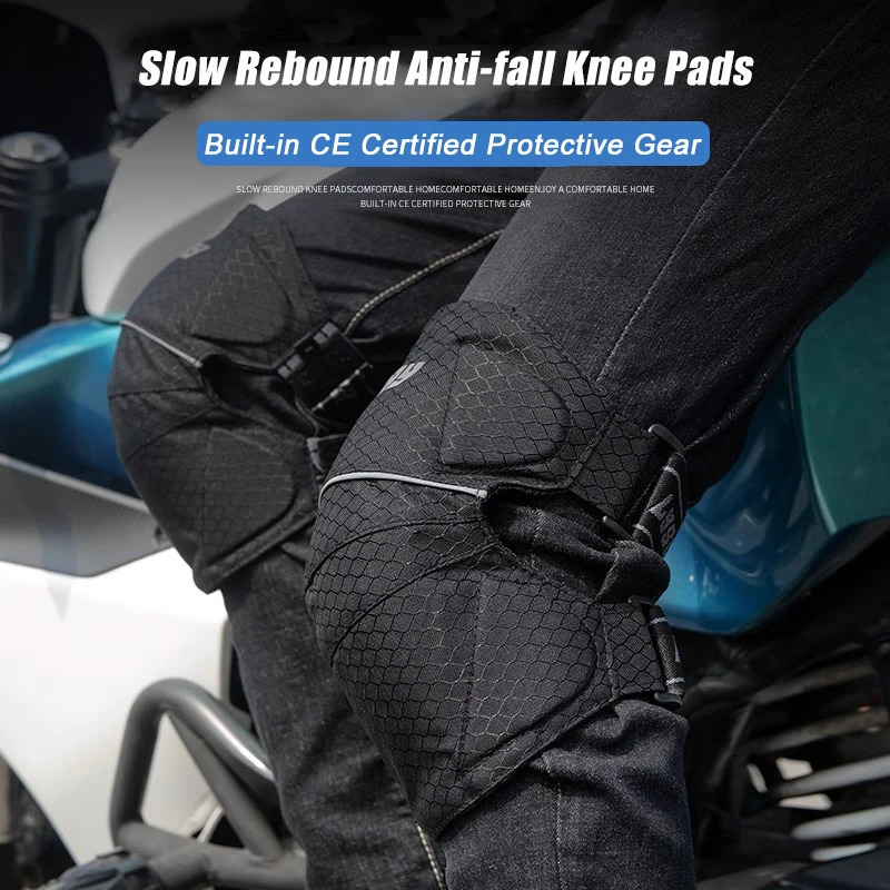 LYSCHY Motorcycle Knee Pads Summer Breathable Motocross Guards Night Reflective Racing Protection Kneepads Motorbike 250708