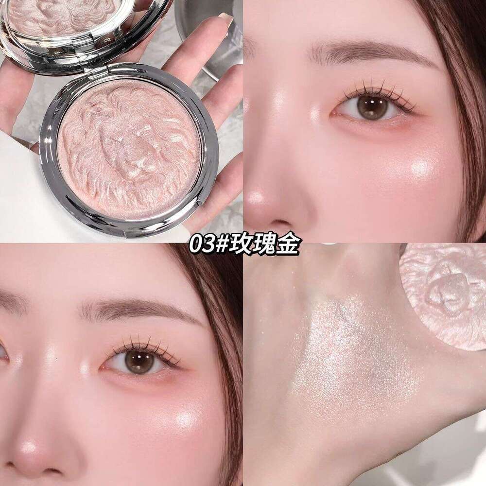 Kakashow Lion Series Powder Potato Mud Clear Atmosphere Pearl Fine Sparkling Highlight Cream Makeup X250719