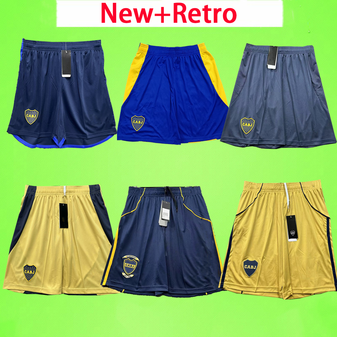 NEW + Retro 25 26 27 Boca Juniors soccer shorts home away Men kit Third TEVEZ 2025 2026 2027 OSCAR VILLA SALVIO MARADONA Training football pants Fans Player version