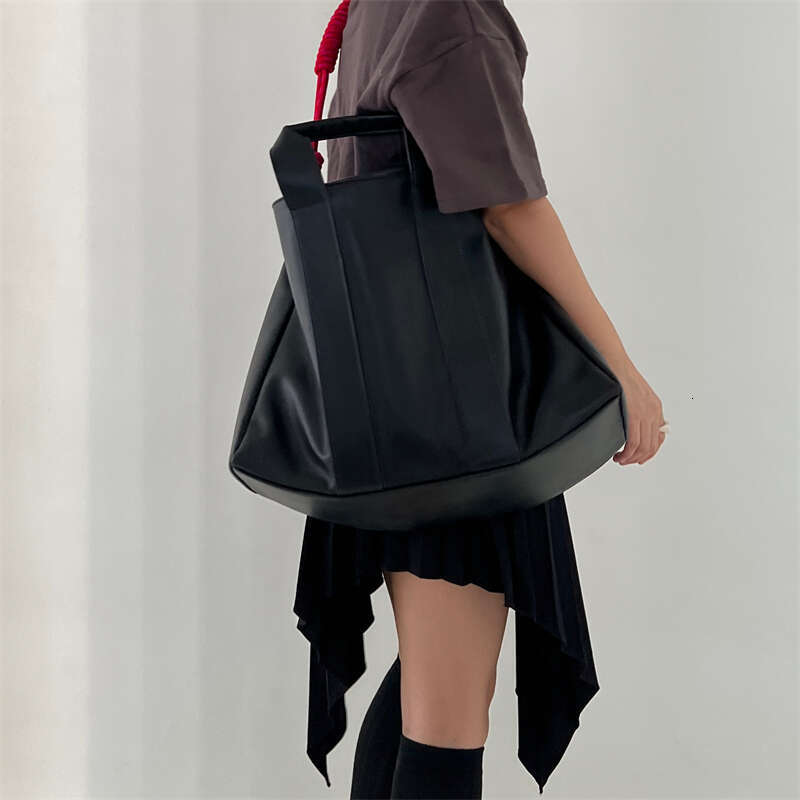 Thick Woven Rope Strap Tote New Women S Commuter Handbag Large Capacity Vintage Soft Leather Shoulder Bag