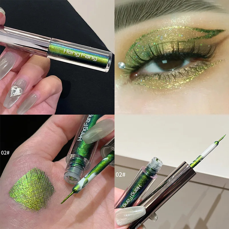 Glitter Chameleons Eyeliner Multi Chrome Eyeliner Lasting Shiny Metallic Eyeshadow Eyeliner Green Purple Makeup Pigment Cosmetic 250716