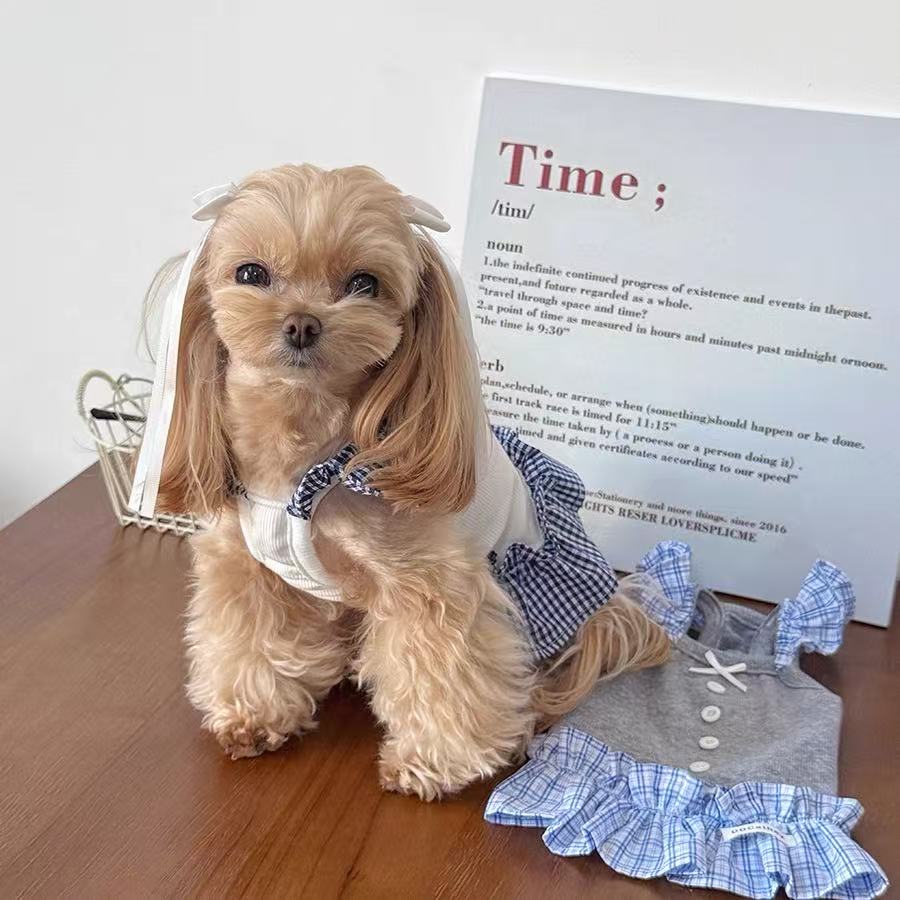 T762 Dog sleeveless vest small dog Yorkshire terrier clothes