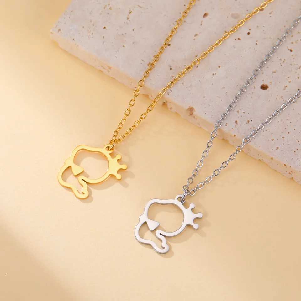 Cazador Cute Snake with Crown Bowtie Necklace Stainless Steel Pendant Necklaces for Women Girl Jewelry Birthday Gifts 2025 New W250718