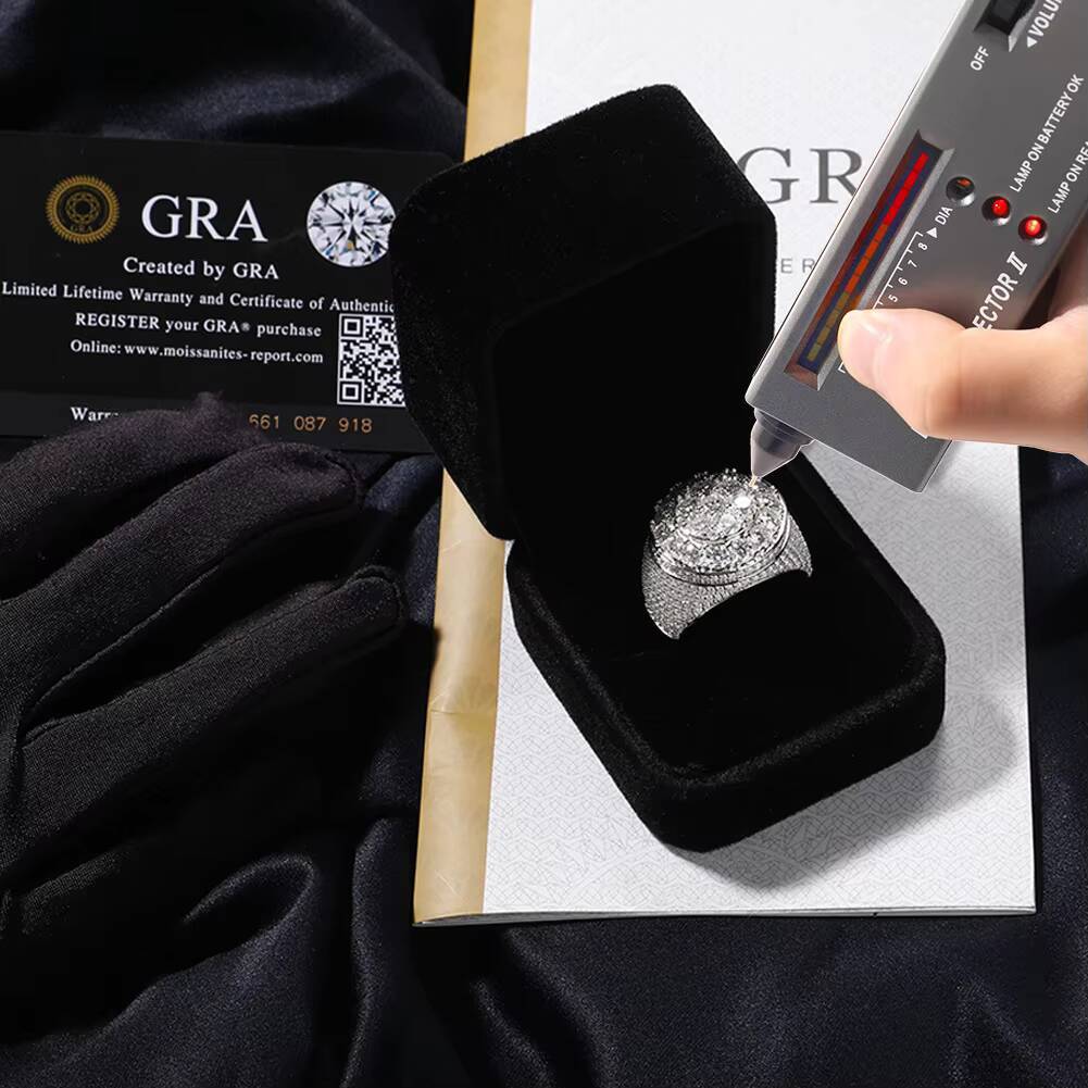 New Personalized Custom 925 Silver Moissanite Ring Fashionable Light Luxury Flower Diamond Ring Hand Ornament