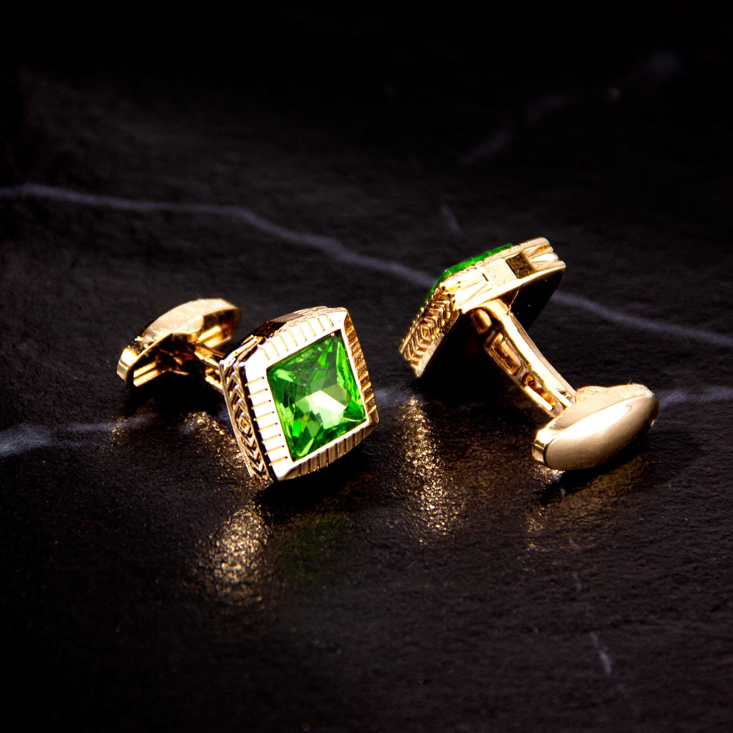 Cufflinks Man Shirt French For Mens Wedding Sleeve Button Square Cuff Men Cufflink Tie Clip Goldplated 250715