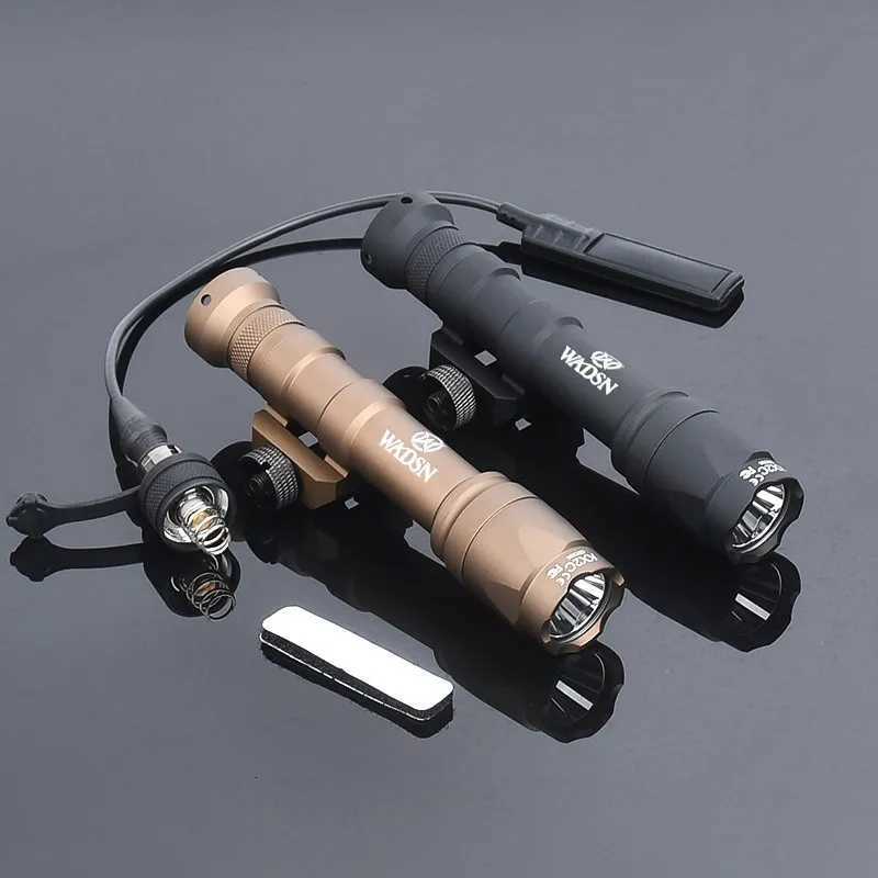 400lm/600lm White D Light Flashlight WADSN SF M300 M600 M300A M600C Fits 20mm Rail Hunting Weapon Airsoft Scout Accessories XJ250718