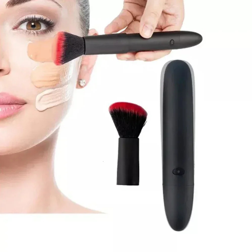 Vibration Cosmetics Makeup Blending Brush with 10 Vibration Frequencies For Quick Makeup Electric Makeup Puff Applicator 250716
