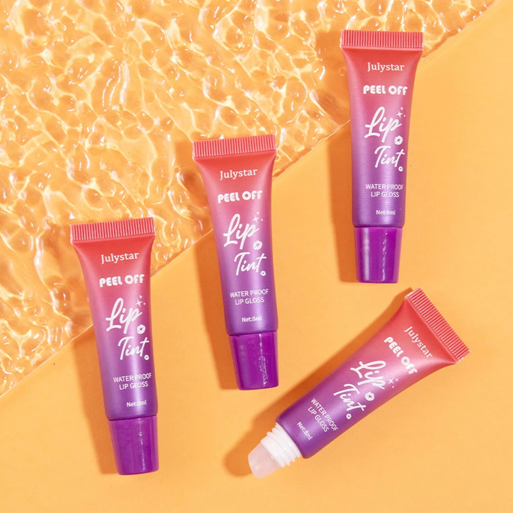 6 Colors Tear Off Lip Glaze Fruity Matte Liquid Lipstick Tint Color Dye Waterproof Lip Stain Lasting Makeup Peel Off Cosmetics 250717