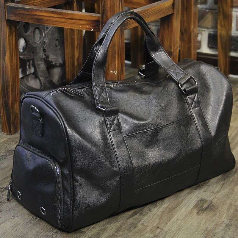 Genuine Leather Short Distance Large Capacity Portable Handbag Business Travel Lage Sports And Fiess Bag Mens