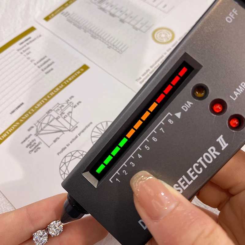 2D D Color Brilliant Round Cut Lab Moissanite Diamond Stud Earrings for Women 925 Sterling Silver Gold Plated Wedding Jewelry XJ250718