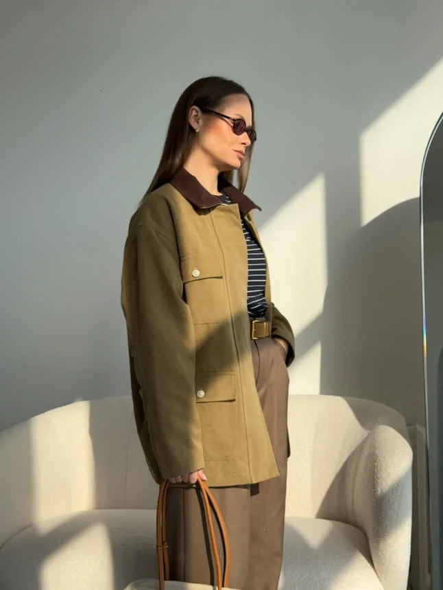 2025 Women Autumn Winter Thick Cotton Short Trench Jacket and Coat Casual Outerwear 250715