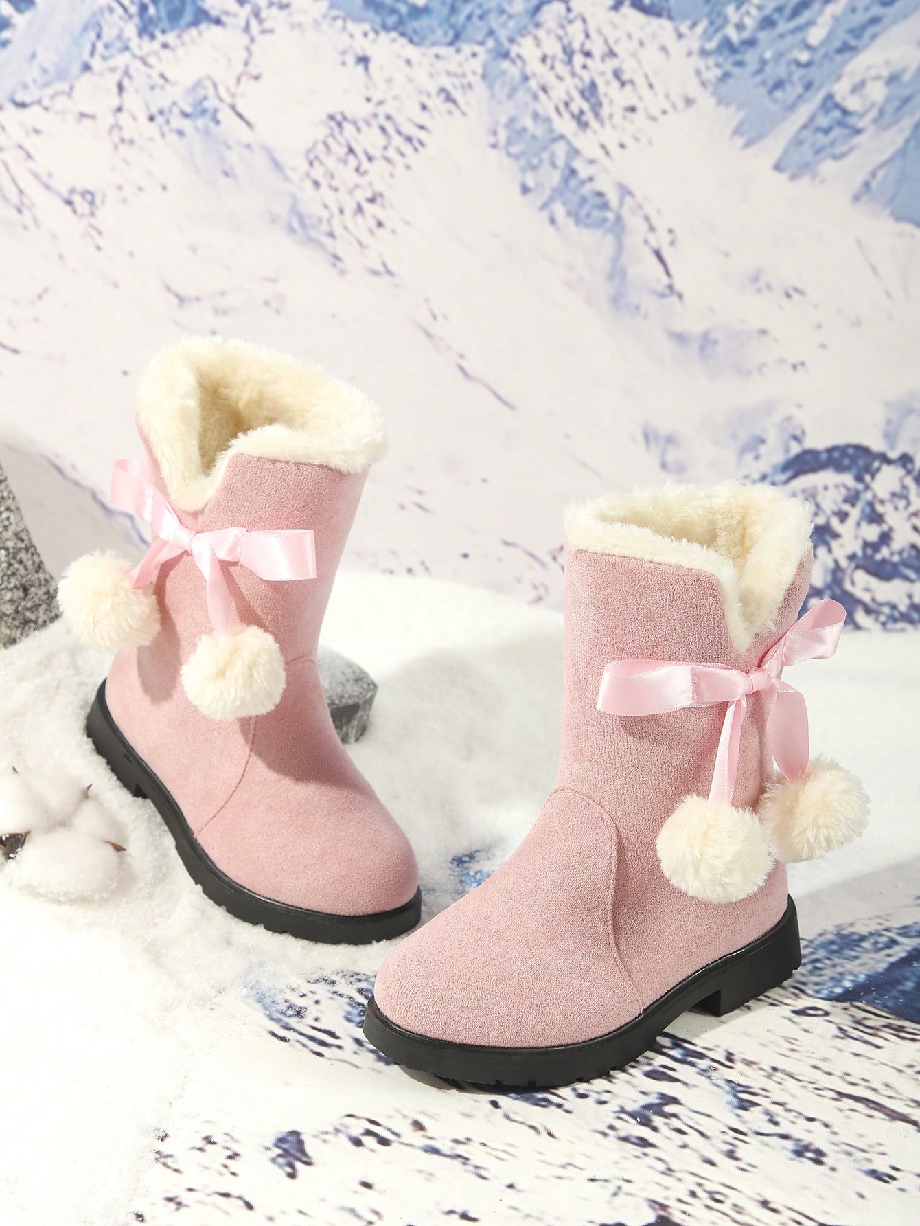 Winter new style thick and warm princess-style snow boots