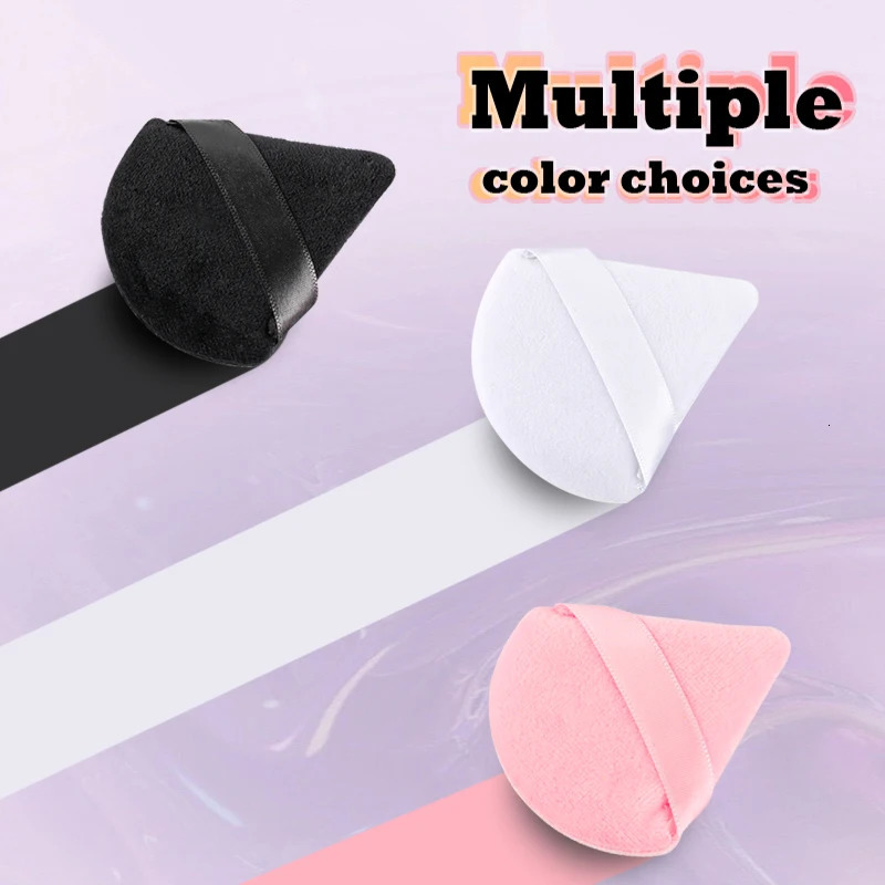 Triangle Velvet Powder Puff 1236 PCS Face Makeup Sponges Reusable Beauty Cosmetics Mini Sponge for makeup Tools 250716