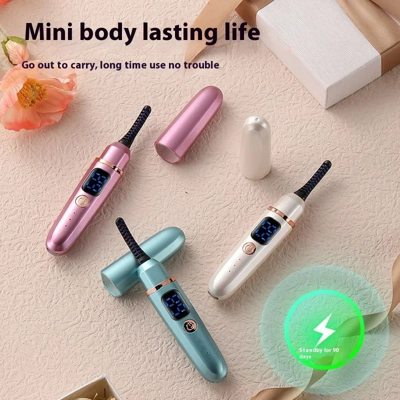 Electric Heated Eyelash Curler Portable Eyelash Curling Device Quick Natural Eyelash Curler Long Lasting Make up Tool 250716