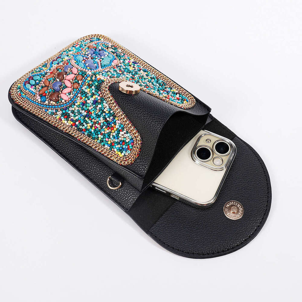 Mi Zhu mobile phone bag new small bag ethnic style single shoulder crossbody bag casual fashion high-end feel