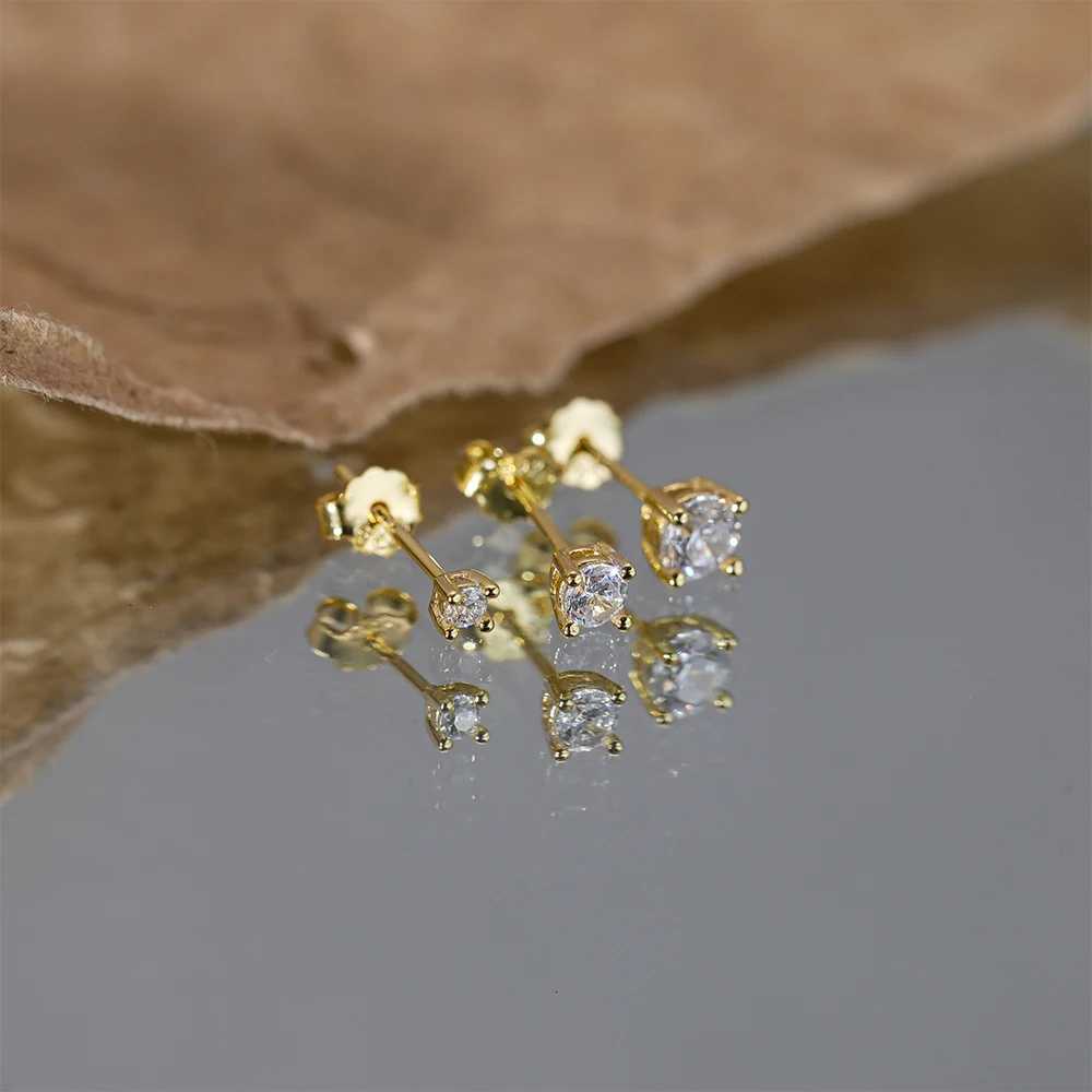 3 Piece 925 Sterling Silver Earrings Set for Women Mini Stud Earrings 18K Gold Plated Fine Jewelry Womens Earrings XJ250718