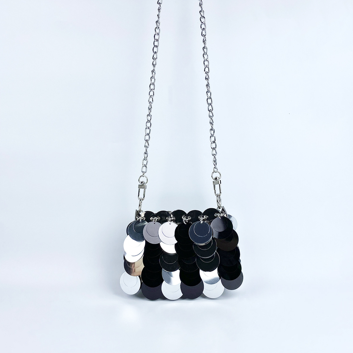 Sequin Mini Bag for Women Fashion Designer Bags Metal Chain One-shoulder Crossbody Dinner Bag