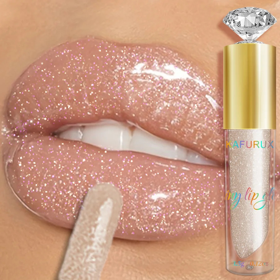 9 Colors Moisturizing Diamond Shimmer Glitter Lip Gloss Makeup Sparkling Glitter Liquid Lipstick Pearl Lip Gloss Sexy Lip 250717