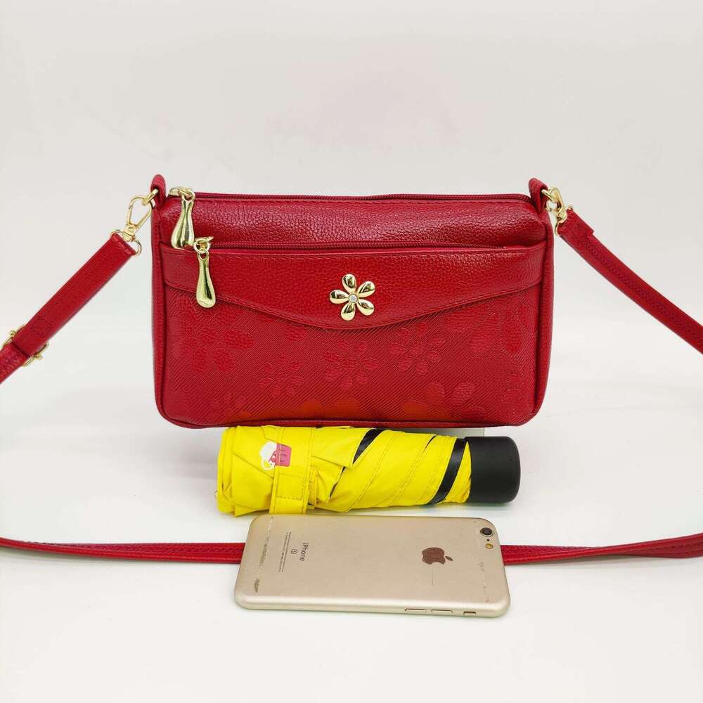 daiouya summer new fashion trend embossed large capacity single shoulder crossbody bag for middleaged and elderly women