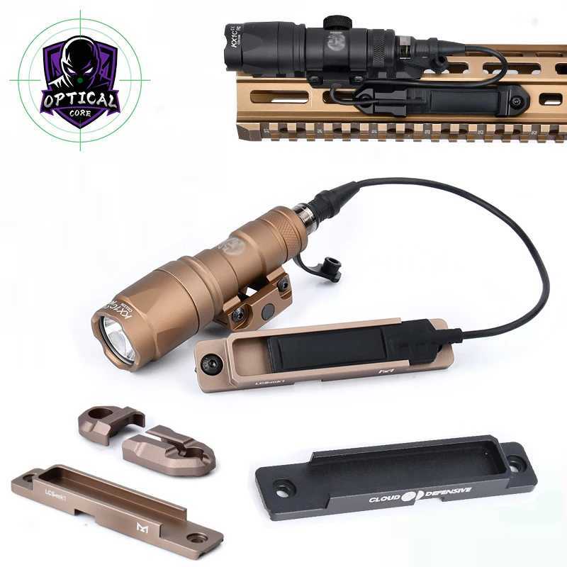 300A/M600C D Flashlight SF Mark With Metal Pure Pad Switch For 300 M600 Tail Switch Airsoft Equipment Hunting LampXJ250718