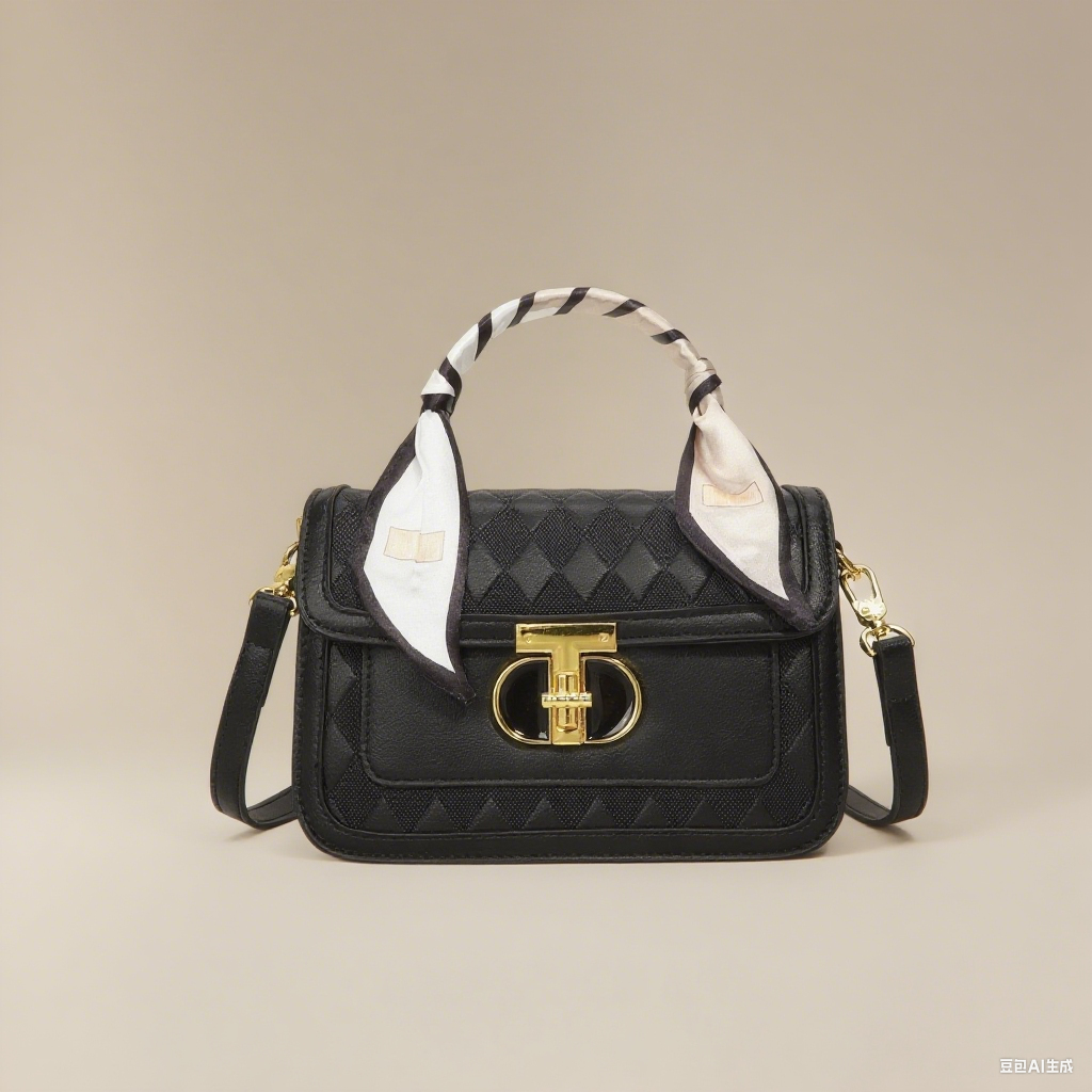 2025 New Fashion Buckle Women's Bag Popular Small Square Bag Handbag Satchel